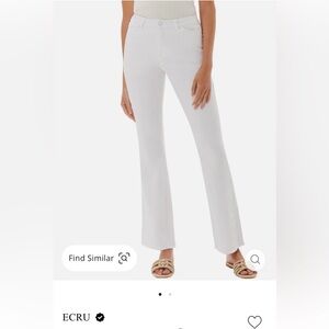 127 NWT Ecru $228 White Flare Jeans Size 27